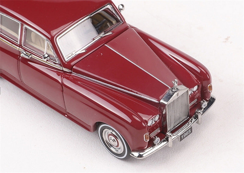 GFCC 1965 Rolls Royce Silver Cloud III classic car Red LHD 1:64 car Pre-built Model view5