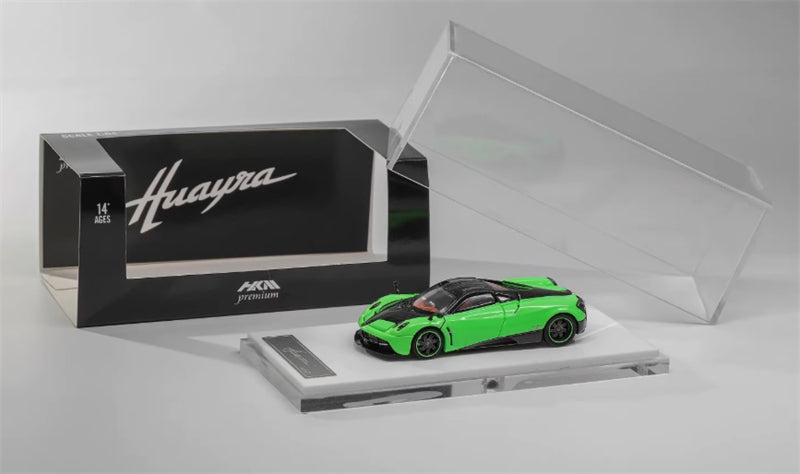 HKM Premium Pagani Huayra Coupe Green Limited Edition 999PCS ONLY 1:64 Car Pre-built Model view4