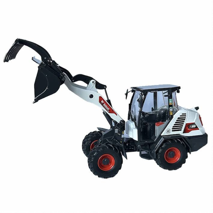 1:25   L95 Bobcat  White Red Diecast Model
