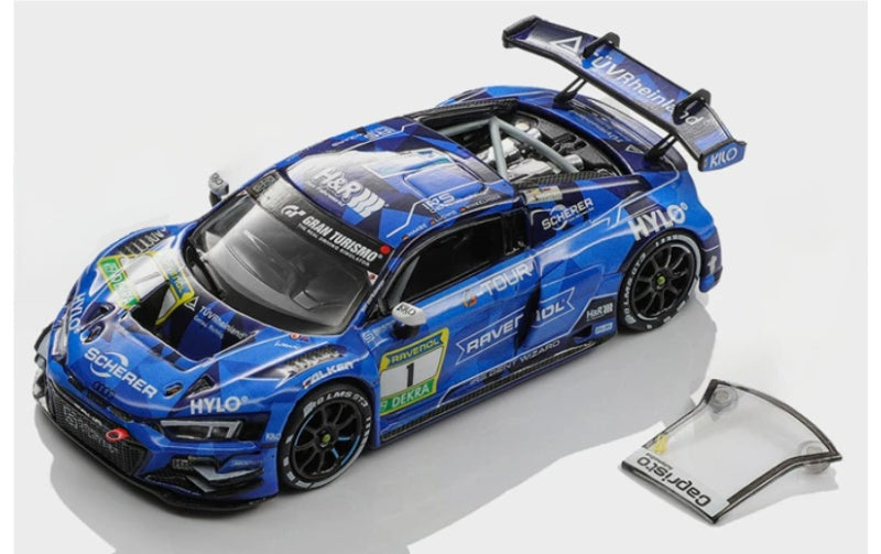1:64 Audi R8 LMS GT3 EVO ll 2025 Blue KiloWorks #1  DIECAST Model