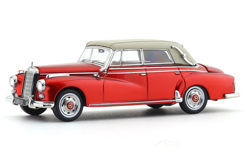 GFCC Mercedes Benz 300D 1959 Convertible Metallic Red LHD 1:64 car Pre-built Model view2