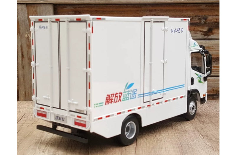 FAW Tiger 6G pure electric box truck White 1:24 Truck Pre-built Airliner Model Display view5
