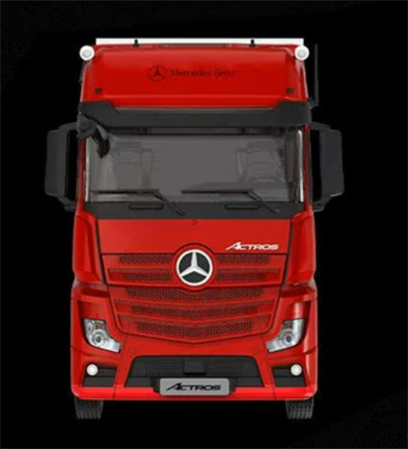 1:64 Mercedes-Benz Actros Red/white ONE TIMEMICRO x PERKA DIECAST Trailer & Tractor Model