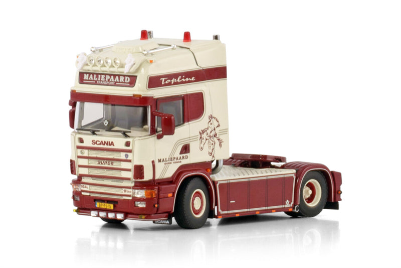 WSI SCANIA 4 SERIES TOPLINE 4X2 Maliepaard Transport 1:50 Truck Pre-built Model