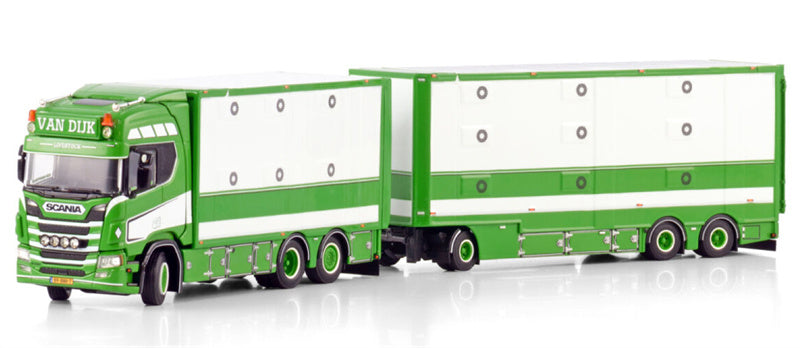 WSI SCANIA R CR20H 6X2 TAG AXLE - 6 AXLE Van Dijk 1:50 Model