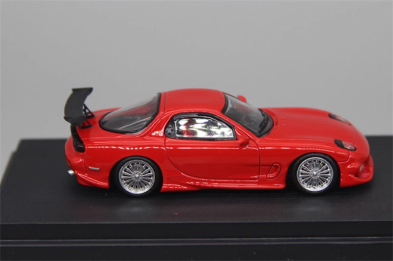 Mortal Mazda RX7 Veilside Limited Edition red 1:64 Car Pre-built Model view3