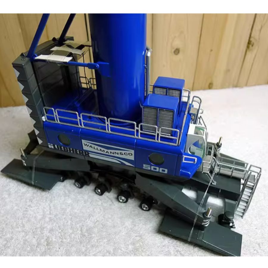 NZG Liebherr LHM 500 Mobile Harbour Wallmann & co Crane blue 1:87 DIECAST Crane Truck