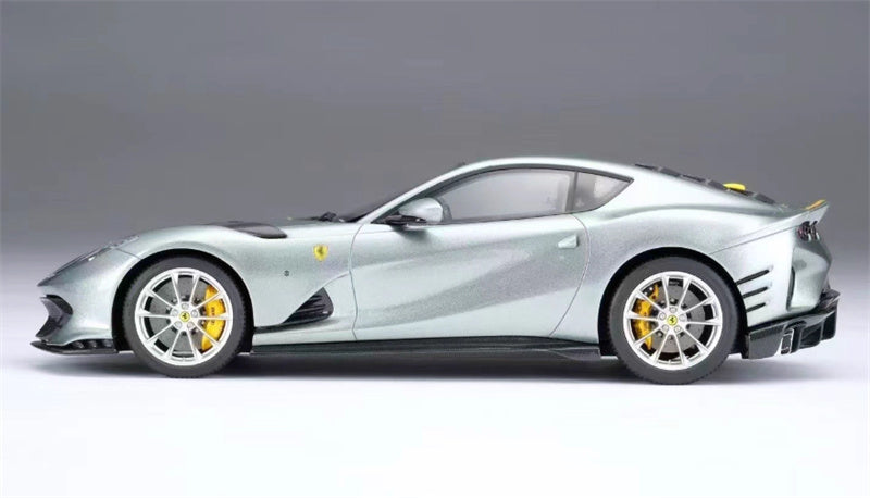 1:18 Ferrari 812 grey Amalgam Resin Car Model view4