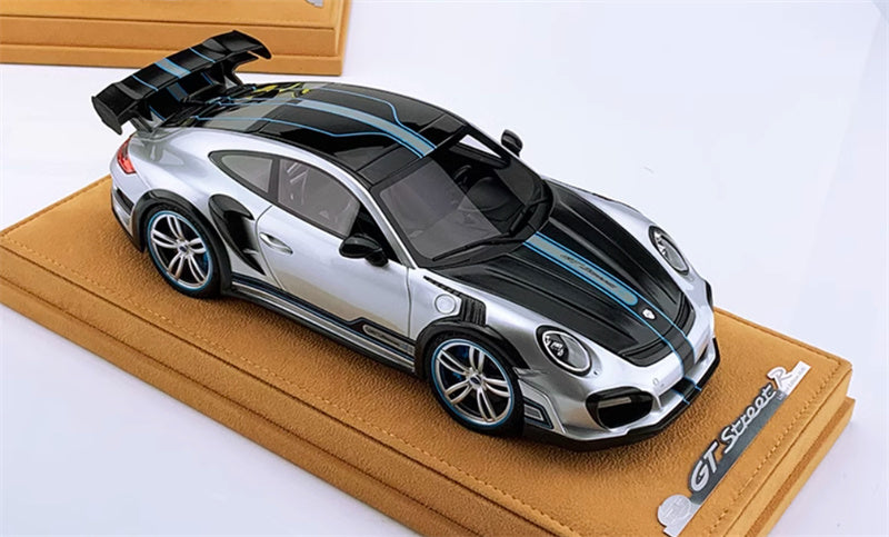 AutoBarn TechArt Porsche 911GTS Silver Limited Edition 1:18 DIECAST Car