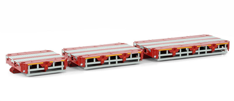 WSI SCHEUERLE INTER COMBI SET PARTS: SPACERS (3 METER, 4,5 METER AND 6 METER) RED Premium Line 1:50 Truck Pre-built Model