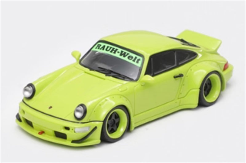 FAST & SPEED Porsche RWB 964 Duck Wing White - Gulf Limited Edition 499PCS ONLY 1:64 Car Pre-built ModelFAST & SPEED Porsche RWB 964 Duck Wing Green Limited Edition 499PCS ONLY RAUH - Welt 1:64 Car Pre-built Model view1