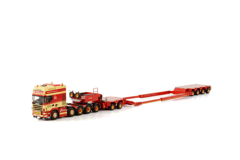 WSI SCANIA R4 TOPLINE 8X2 ADD ON AXLE INTER COMBI SCHEUERLE SET TORBEN RAFN 1/50 DIECAST Truck Lorry