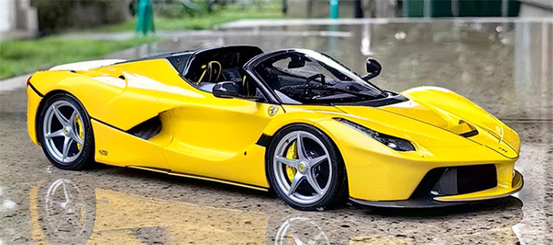 BBR MODELS LAFerrari APERTA Yellow convertible 1/18 DIECAST car