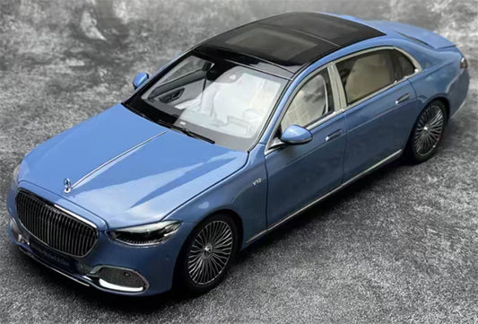 1:18 Mercedes Maybach S680 2021 Sky blue Almost Real  DIECAST Model