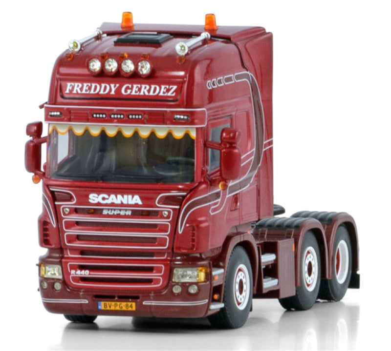 WSI SCANIA R5 TOPLINE 6X2 TWIN STEER Freddy Gerdez transport 1:50 Truck Pre-built Model