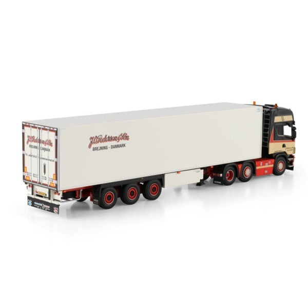 1:50 SCANIA J.O. PEDERSEN 4 series 6X2 REEFER TRAILER 3 AXLE WSI   Diecast Model