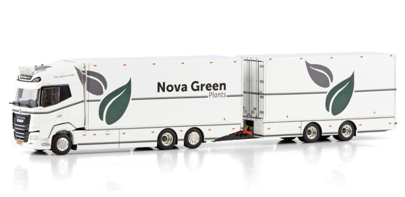 WSI DAF XG 6X2 TRAILER - 2 AXLE Nova Green Plants 1:50 Model