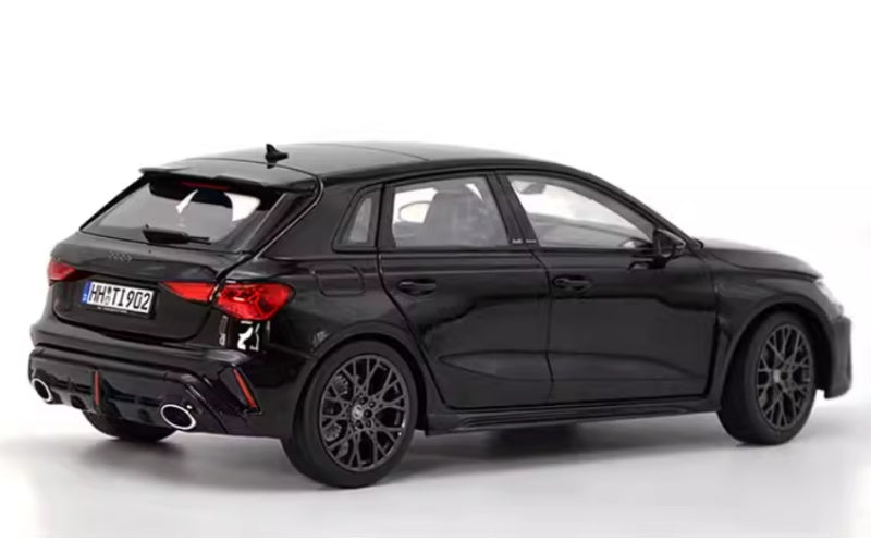 1:18 Audi RS3 A3 Norev Black Diecast Model view6
