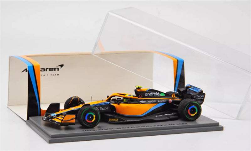 Spark Mclaren MCL36 3rd Emilia Romagna GP 2022 #4 Lando Norris 1:43 Car Pre-built Model view8