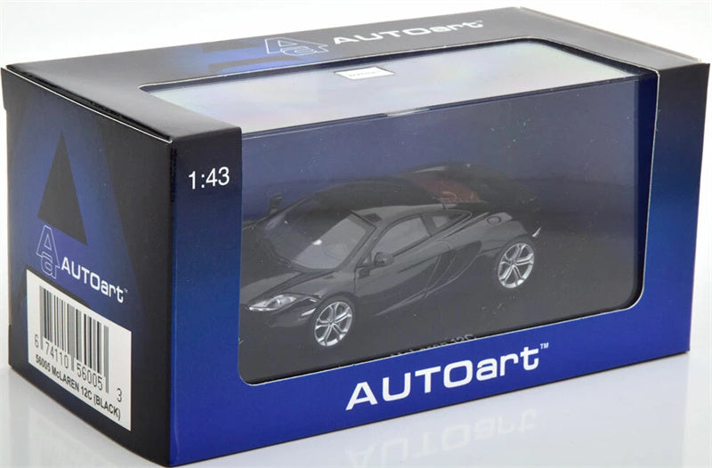 AUTOART McLaren MP4-12C Black supercar 1:43 Car Pre-built Model view8