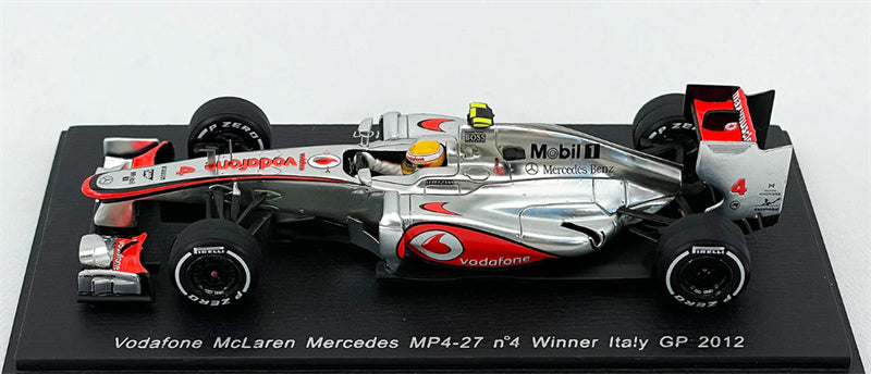 1:43 Spark Vodafone McLaren Mercedes MP4-27 #4 Winner Italy GP 2012 LEWIS view1
