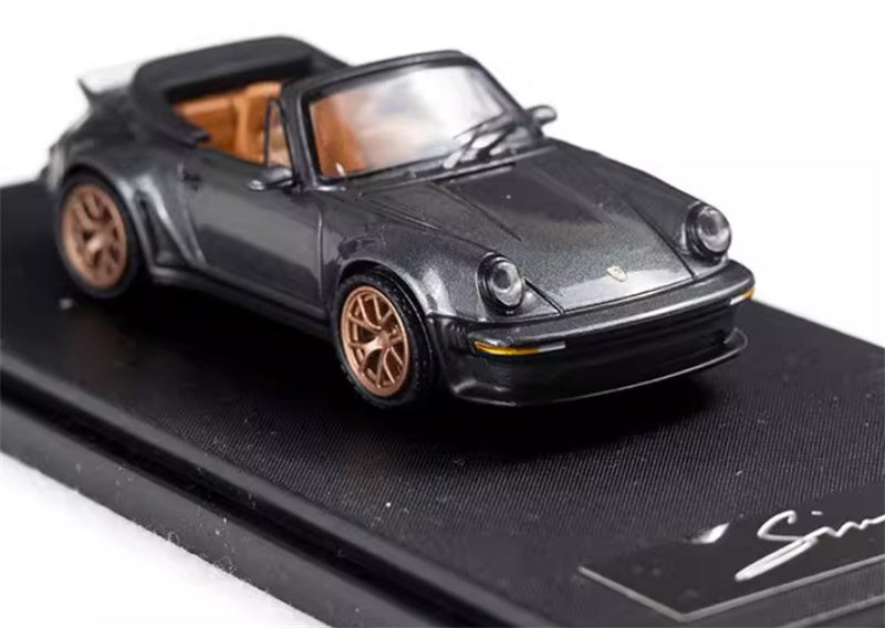 Rhino Model Porsche Singer Turbo Study 930 carbon gray 1:64 Car Pre-built Model view5