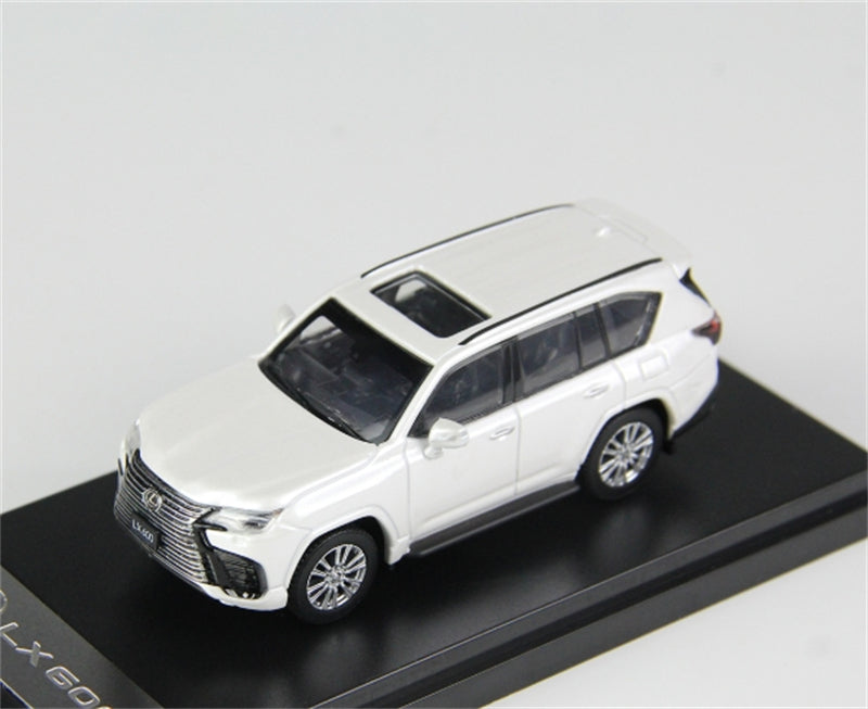 LCD-MODELS Lexus LX600 SUV White 1:64 car Pre-built Model view2