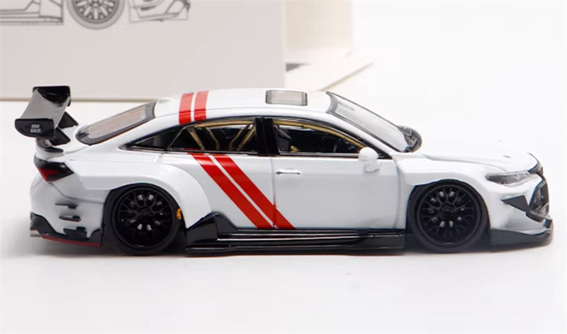 LeManFang Toyota Avalon Mk4 XX50 Wide Body white 1:64 Car Pre-built Model view3