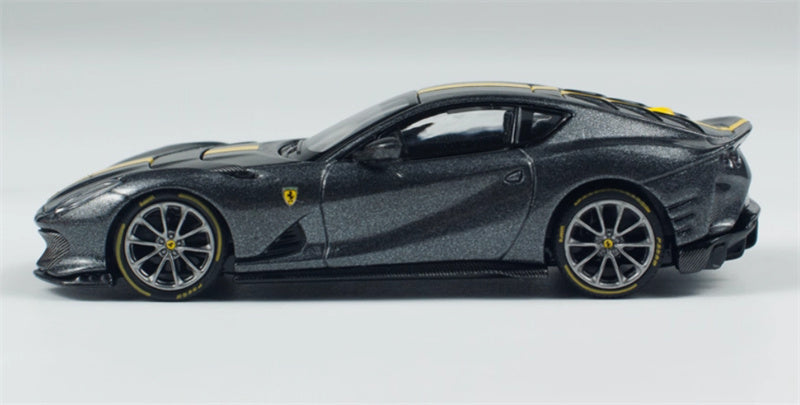 BBR MODELS Ferrari 812 Competizione Grigio Competizione 1:64 Car Pre-built Model view3