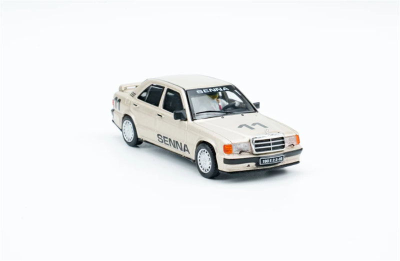 1:64 Mercedes-Benz 190 E 2.3-16 #11 Nurburgring Race of Champions Ayrton w/ Figure 1984 MINIGT DIECAST Model