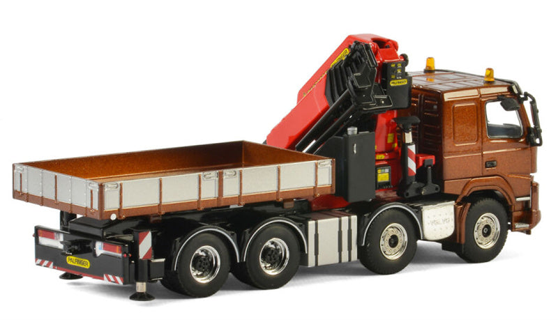 WSI VOLVO FMX SLEEPER CAB 8x4 + PALFINGER 7400.2 Premium Line 1:50 Truck Pre-built Model