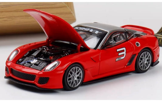 1:64 Ferrari 599XX  Standard Red Rhino Model #3 Limited Edition 999PCS ONLY DIECAST Model