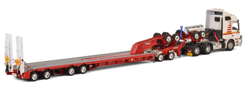 Mammoet Actros 6x4+ Drake 2x8 Dolly + 4x8 trailer 1:50 Truck Pre-built Model