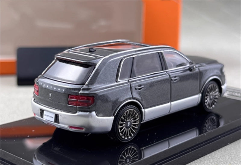 GCD Toyota Century 3rd Generation G70 SUV gray silver right hand drive 1:64 Car Pre-built Model view4