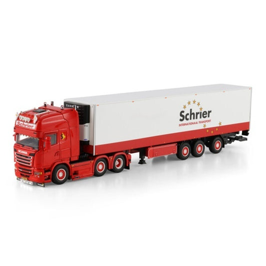 1:50 SCANIA SCHRIER INTERNATIONAAL 6X2 TRIDEC REEFER TRAILER 3 AXLE WSI   Diecast Model
