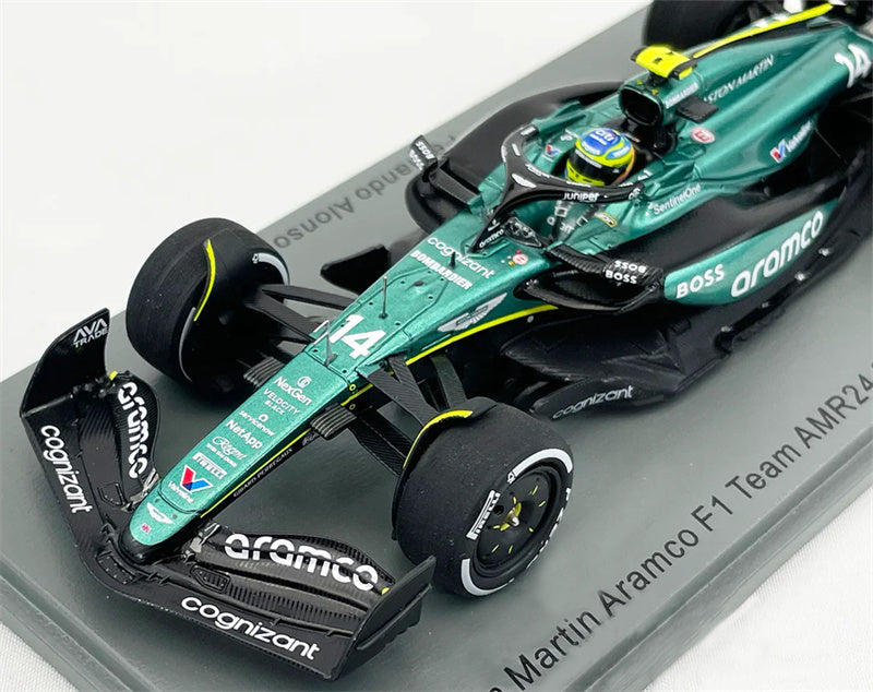 Spark Aston Martin Aramco AMR24 Saudi Arabian GP 2024 ALONSO 1:43 Car Model view10
