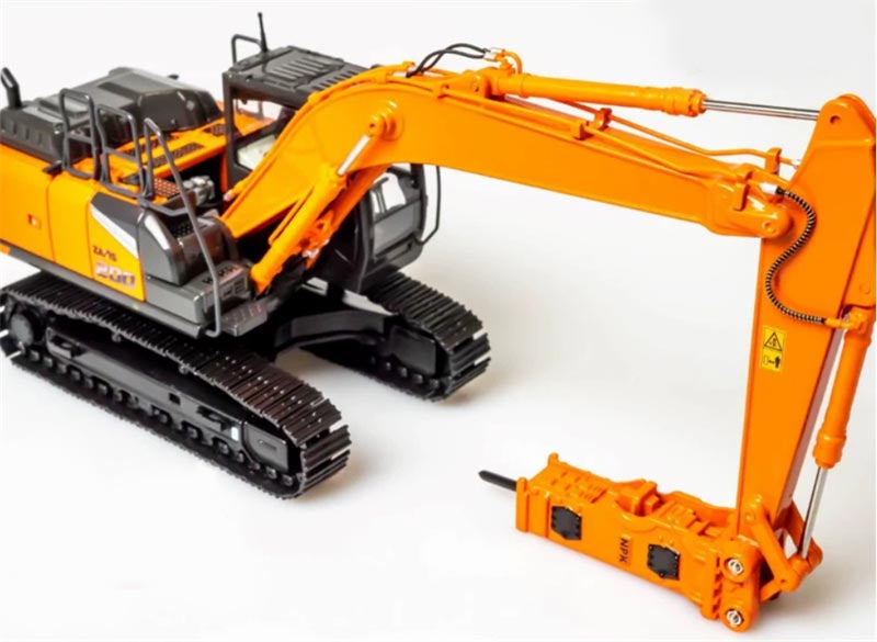 1:50   ZX200-7 Hitachi Open door version w/ Hydraulic Breaker  Diecast Model