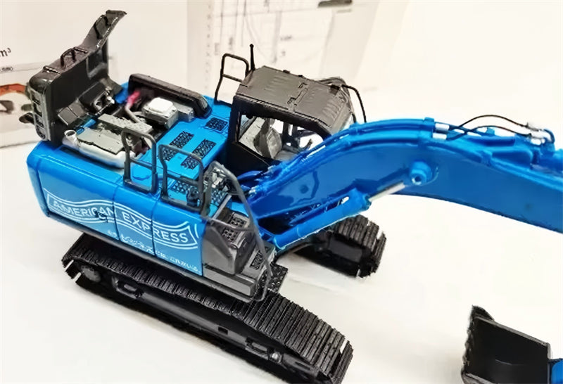 1:50 American Express Japanese Spec ZH200-6 HITACHI Limited Edition Blue DIECAST Model