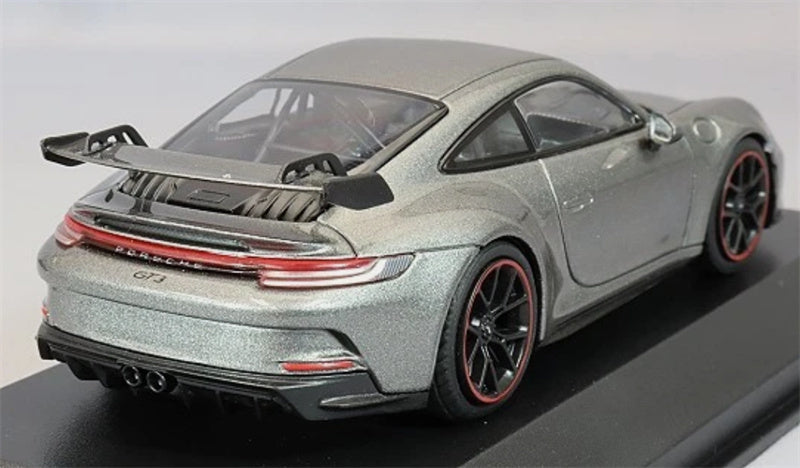 1:43 Porsche 911 992 GT3 2020 Achatgraumetallic Black wheel - red circle  MINICHAMPS Limited Edition 336PCS ONLY DIECAST Car Model