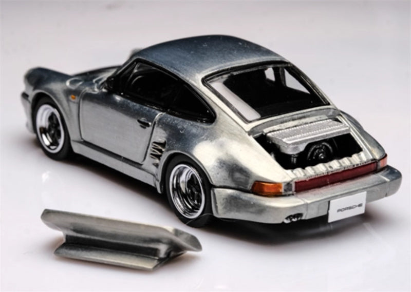 BSC Porsche 911 930 Turbo Clearcoat Silver Limited Edition 399PCS ONLY 1:64 Car Pre-built Model view2