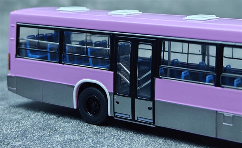 AUTO-GLIMPSE Huanghai DD6121HS City Bus Non air-conditioned version Purple 1:64 Bus Pre-built Model view2