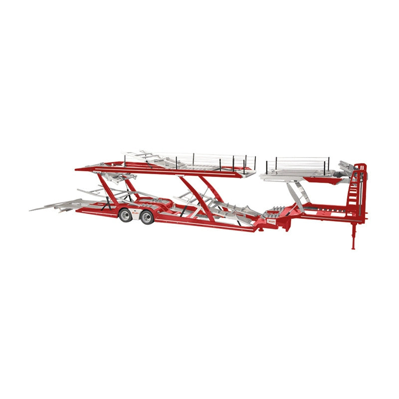 NZG Mercedes Benz double-layer trailer Lohr car transporter fire red 1:18 DIECAST Truck Lorry