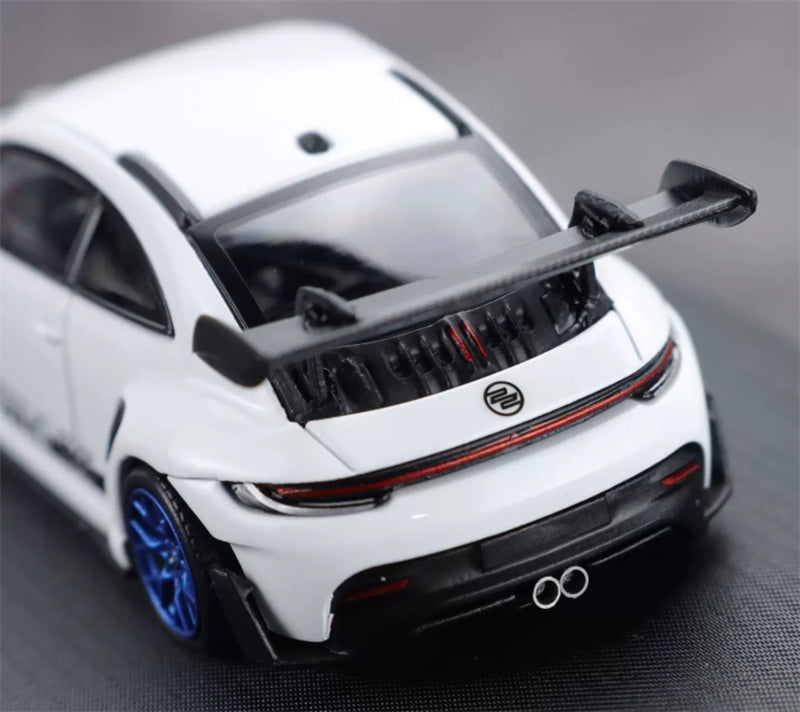 1:64 Porsche 911 992 GT3 white Beetle RS TimeMicro x PSC DESIGN Limited Edition DIECAST Civil Car Model