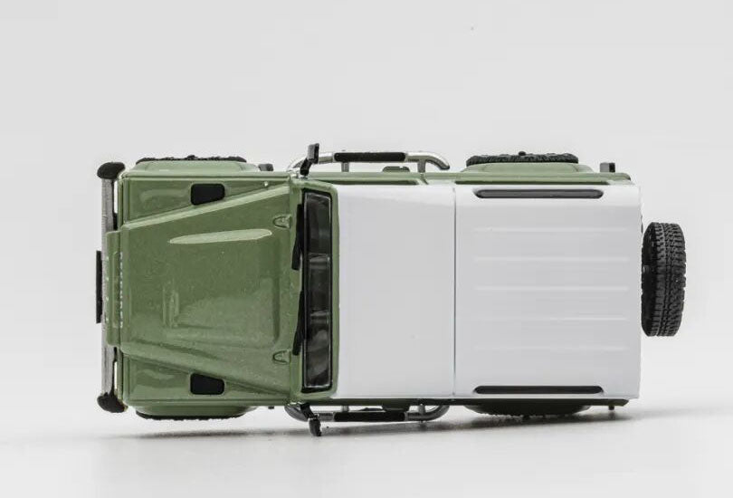 1:64 LCD Land Rover Defender Works V8 70th Edition Green Diecast Model