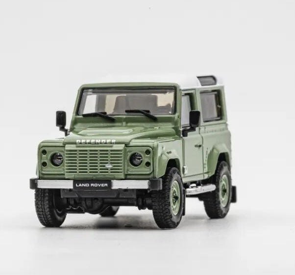 1:64 LCD Land Rover Defender Works V8 70th Edition Green Diecast Model