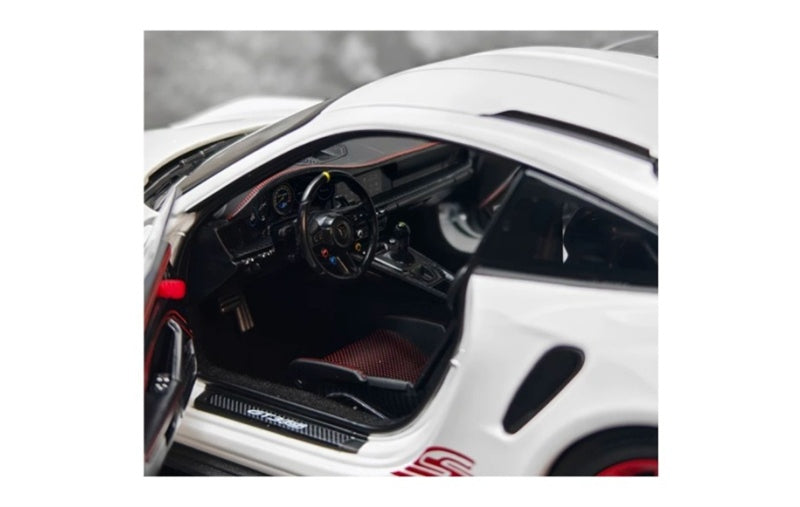 1:18 Porsche 911 992 GT3 RS  White -Red Wheel NOREV  DIECAST Model