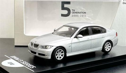 1:64 BMW 3 Series E90 Silver Almost Real DIECAST Civil Car Model