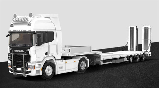 1:64 SCANIA white TIMEMICRO DIECAST Trailer & Tractor Model