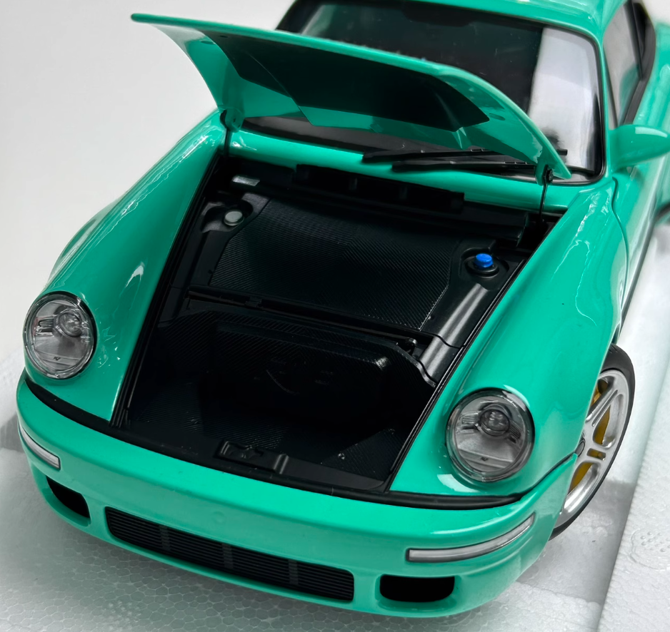 Almost Real Porsche 911 RUF 2018 Mint Green 1:18 Car Pre-built Model view7
