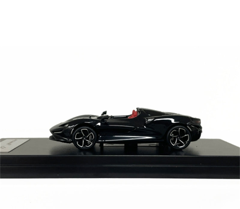 LCD-MODELS McLaren ELVA Black Open Top Super Car 1:64 car Pre-built Model view3
